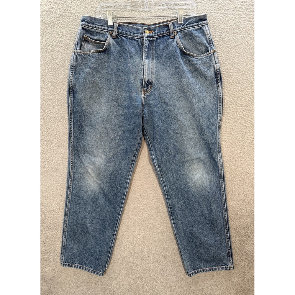 Work N Sport Jeans Mens 38x30 Blue Denim Relaxed Fit‎ Workwear Chore Barn Grunge
